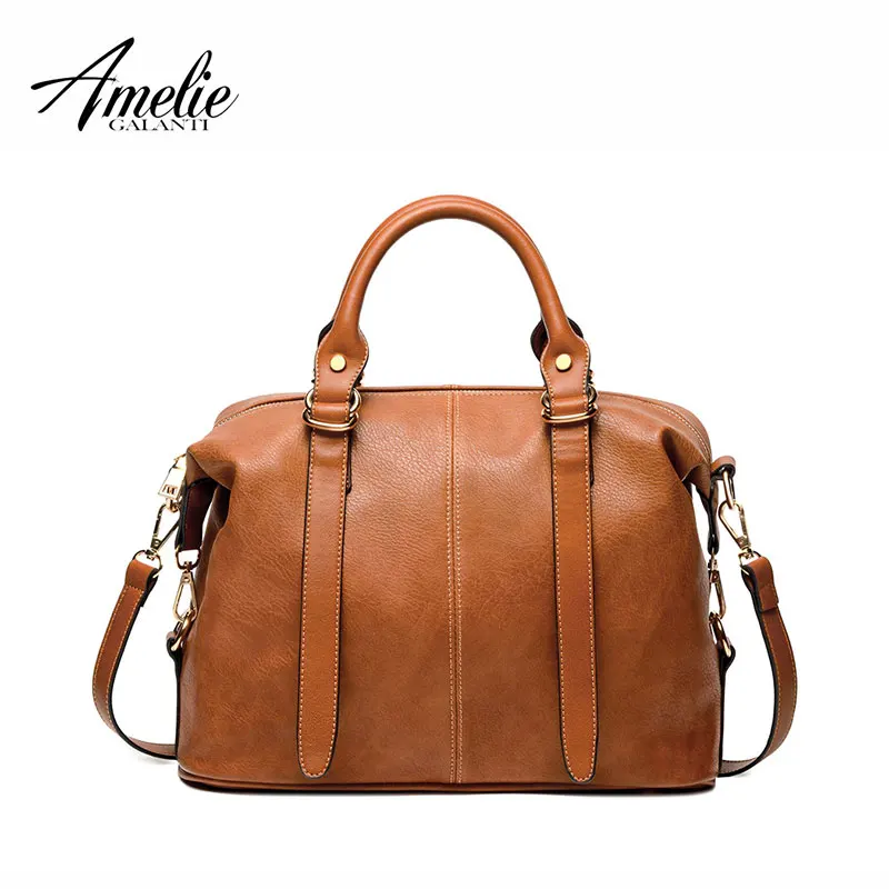 AMELIE GALANTI women luxury fashion handbags 2017 famous brand woman bags women shoulder bags solid bolsos casual totes