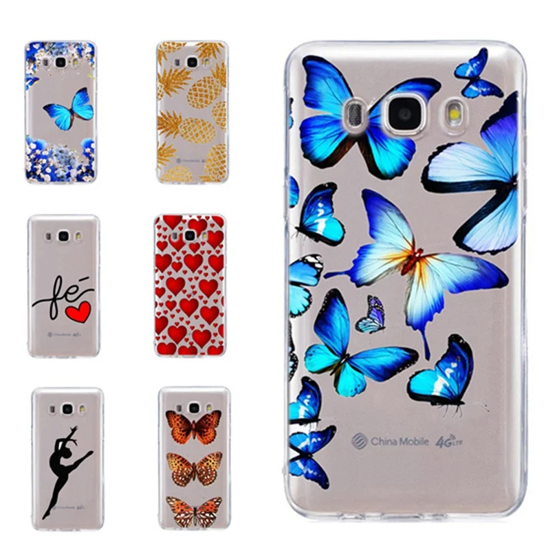 Для Samsung Galaxy A3 A5 2016 2017 prime J1 J2 J3 J5 J7 TPU цветной мягкий чехол с изображением сердца