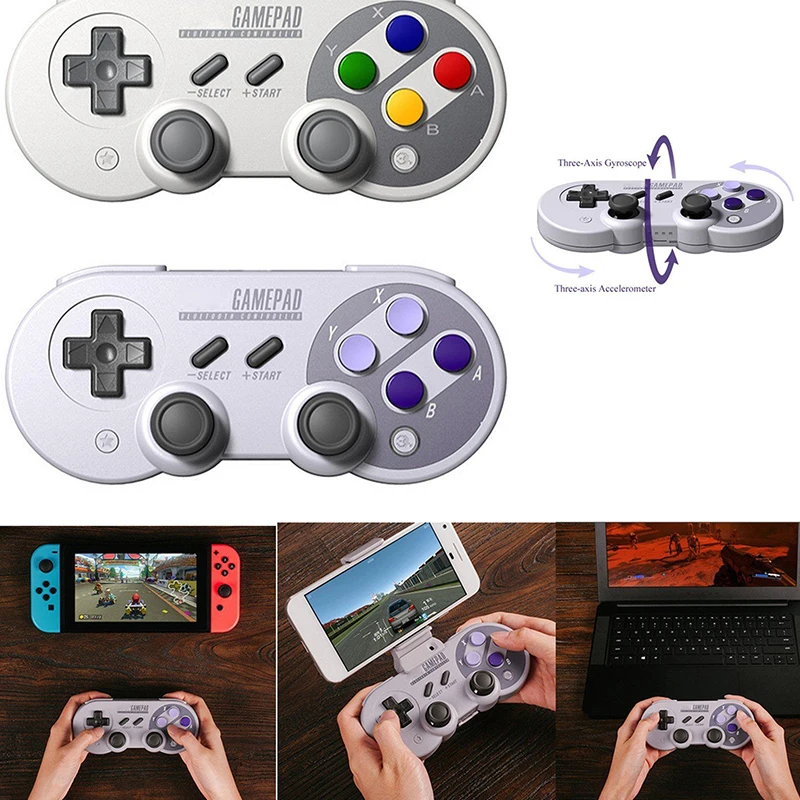 EastVita 8Bitdo SF30Pro/SN30 Pro 2,4G USB беспроводной Bluetooth геймпад для N ES Switch/Windows/macOS/Android грохот вибрации r25