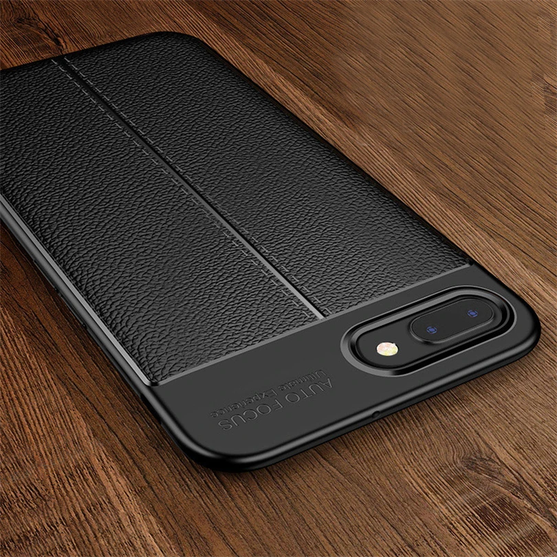 Противоударный тонкий чехол для OPPO F7 F5 F1S A59 A73 A83 R15 Pro Кожаный телефона из ТПУ с
