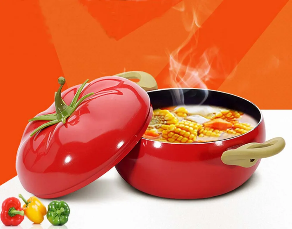 

Hot Vegetables Modeling Non Stick Pot Lovely Style Tomato Pot Cookware Kitchen Cooking Pot Soup