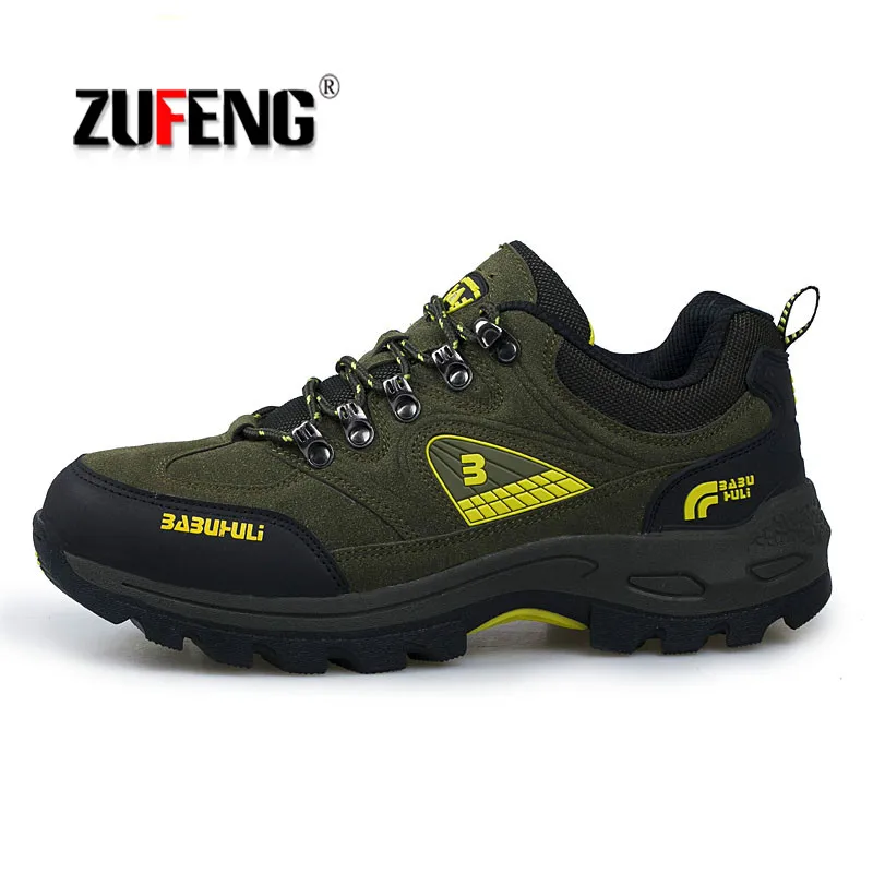 

Spring Hiking Shoes Men Women Waterproof Shoes Wear-resisting Climbing Mountain Shoes Leather Sport Sneakers Trekking Boot 45