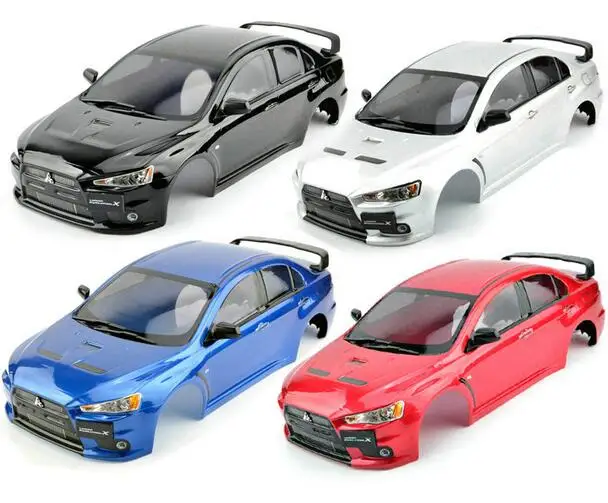 Плоский корпус кузова автомобиля fouring On Race MMitsubishi EVO xfinish для HPI KYOSHO TAMIYA HSP REDCAT LOSI FS