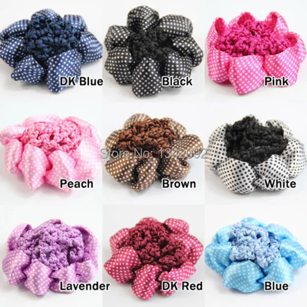 Women Bun Cover Snood Hair Net Ballet Dance Skating Mesh Bun Cover