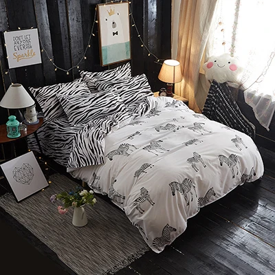 3pcs 4pcs Set Full King Queen Twin Double Size Bedding 1.5m 1.8m 2.0m 2.2m Bed Sheet Duvet Cover Pillowcase Bedlinens Bedclothes - Цвет: As Photo 4