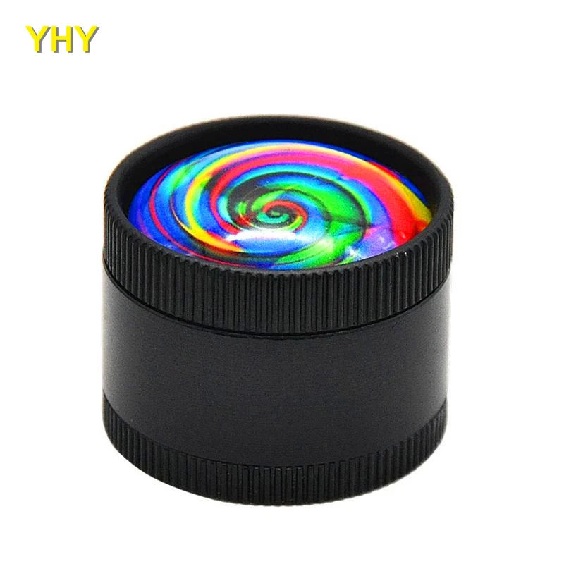 Colorful Pattern Grinder Accessories Pollen Presser Hand Zinc Alloy New Unique Design Easy To Carry Clean Smoking Pipes04