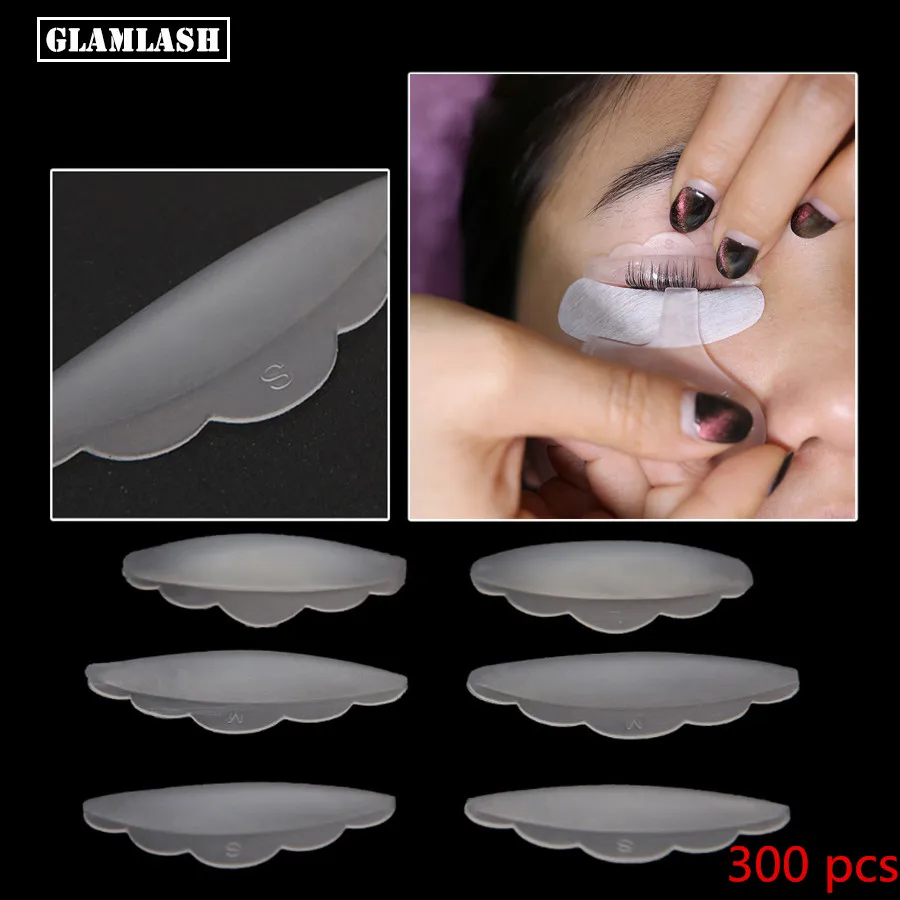 

GLAMLASH 300pcs Eyelash Lift Lifting Curlers Curl Silicone Eye Lash Extension Shields Pads Makeup Accessories Applicator Tools