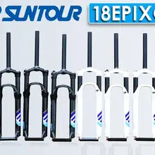 SR SUNTOUR EPIXON Велосипедная вилка 26 27,5 29 er дисковый тормоз с дистанционным управлением через плечо горный MTB амортизирующий воздух черный и синий логотип