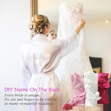 DIY слова 6 цветов модные свадебные халаты Твердые пеньюар для невесты сексуальные пятнистые халаты Платье мягкое кимоно одежда для сна