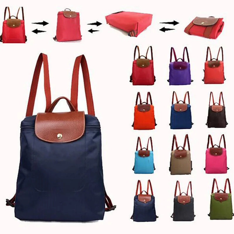 

Famous brand women bag school backpack women waterproof nylon backpacks for teenage girls folding sac a main shoulder bags