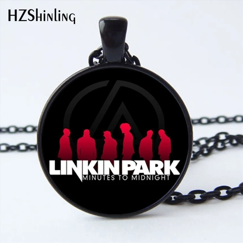 

NS-00824 New Arrival American Linkin Park logo Pendant Necklace Linkin Park Jewelry Glass Dome Necklace Clothing Accessories HZ1