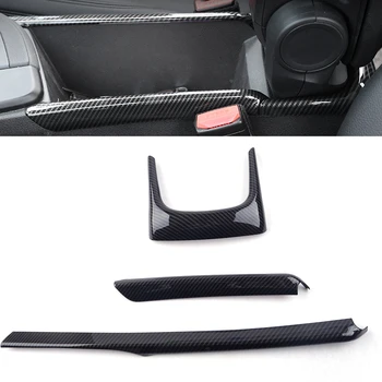 

CITALL Black Plastic Car Interior Armrest Box Decoration Strip Trim Carbon fiber ABS Fit for BMW X1 F48 2016 2017 2018