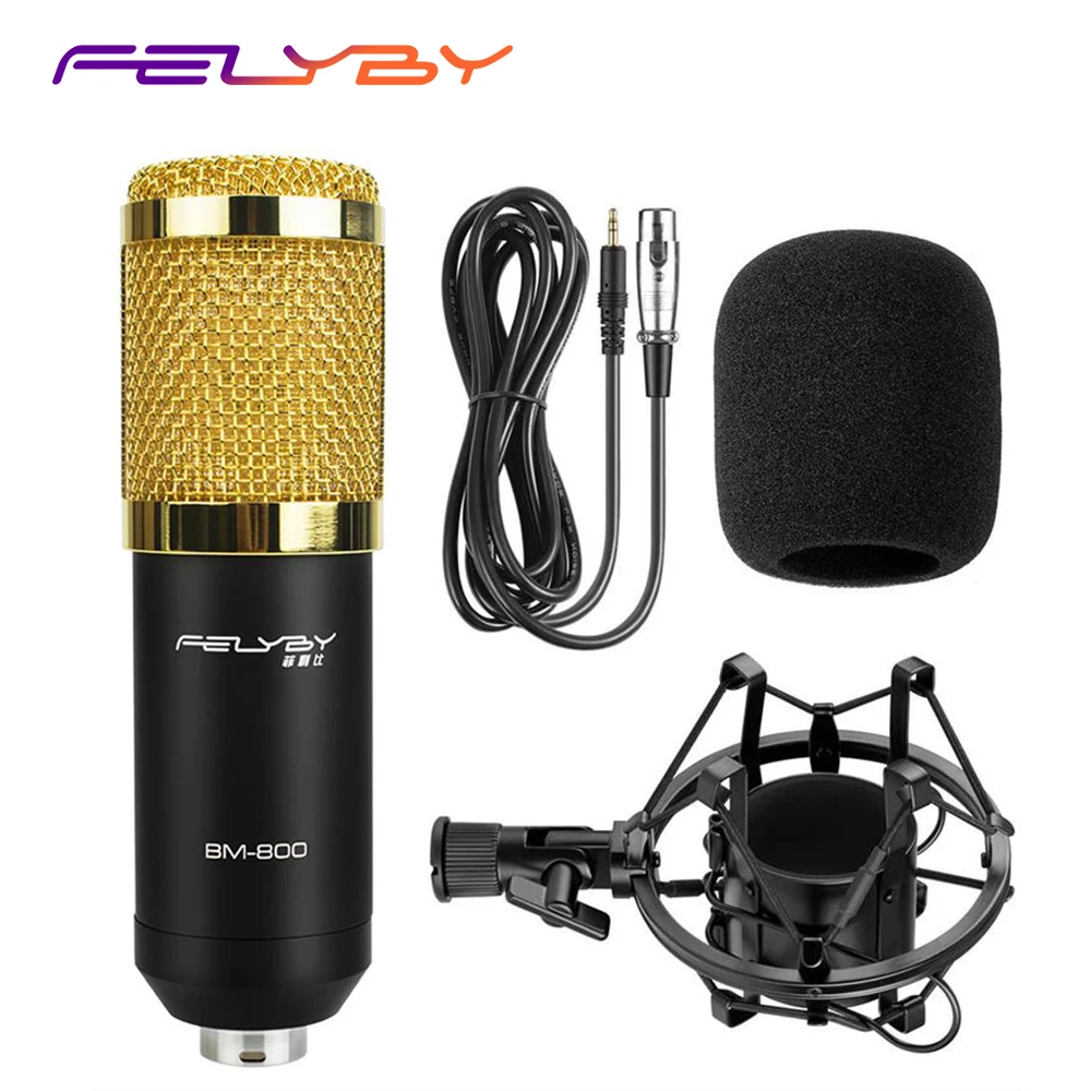 FELYBY Independent three color optional BM800 Microphone dynamic