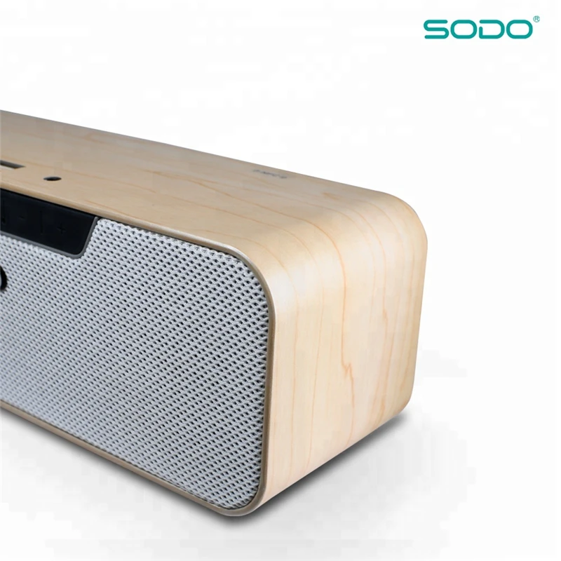 Bluetooth Колонка SODO L4 с деревянным рисунком V4.2 10 Вт улучшенная басовая карта FMTF MP3 MP4