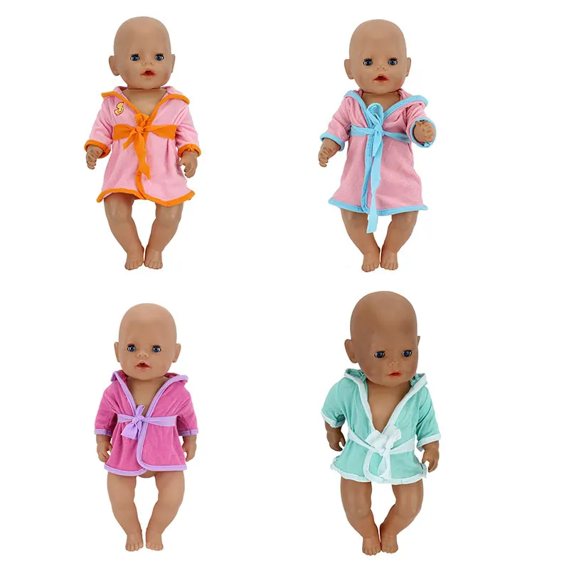 New bathrobe for 17 inch 43 cm doll after shower