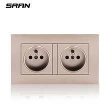 SRAN 146*86 мм французская стандартная настенная розетка для украшения дома розетка с безопасной дверью французская розетка