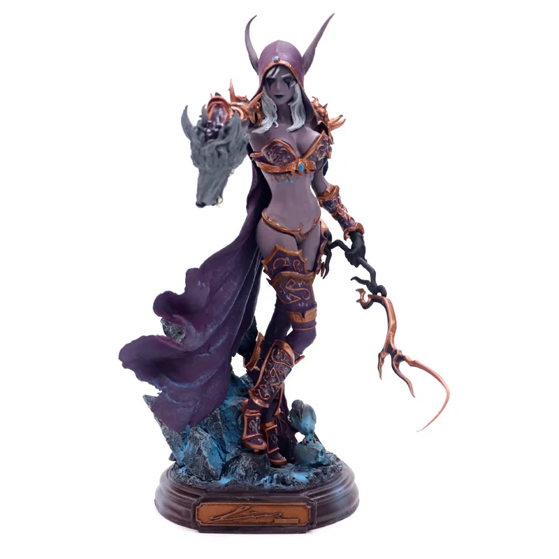 Игра WOW персонаж Sylvanas Windrunner Племенной призрак королева 20 см Статуя Фигурка модель игрушки