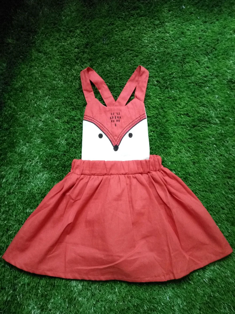 Новое летнее платье для девочек милое платье для малышей с рисунком лисы повседневное модное платье с животным принтом весеннее платье со звериным рисунком оранжевого цвета Infant