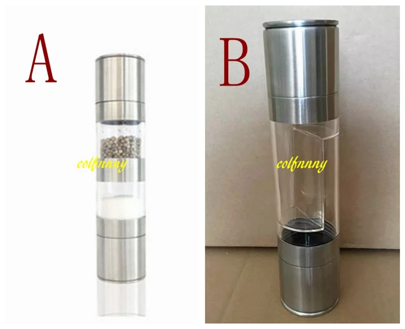 Многофункциональный 2 в 1 Нержавеющая сталь руководство соль и перец мельница Шлифовальные станки spice Кухня Инструменты Интимные аксессуары для Пособия по кулинарии