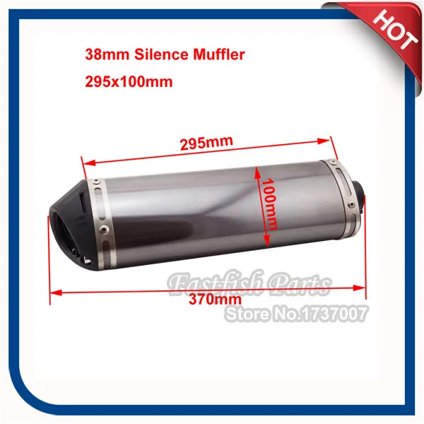 1.50"38mm Silence Exhaust Muffler With Removable Silencer For Pit Dirt