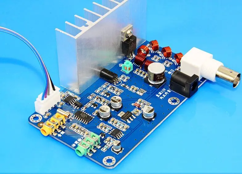 12V DIY kit Digital LED Radio Station 7W PLL Stereo FM Transmitter 76M