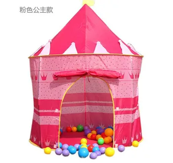 

Outdoor / Indoor Children Tent Prince Princess Castle Tent Folding Baby Game House