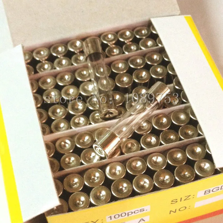 100Pcs Lot of 5 x 20mm Glass Fuse Quick Blow Acting Tube 250V 10A