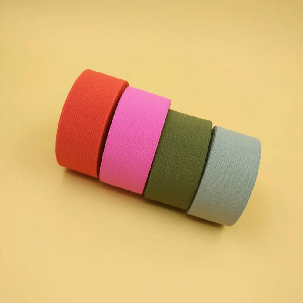 

High Quality 1.5" 4 Colors 38MM Elastic Webbing Band Strecth Ribbon For DIY Sewing Craft ClothesGarment Accessories