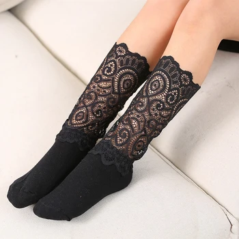 

New Lace Knee Socks Girls Beauty Princess Style Toddler Long Socks Summer Socks For Girls Baby Dresses Clothes Accessories