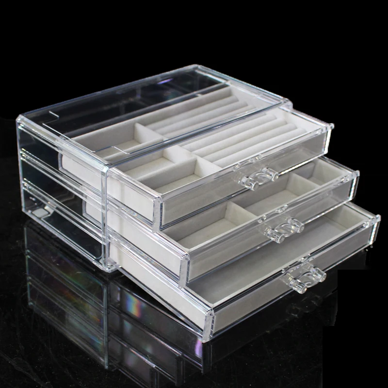 Acrylic Jewelry Display Tray Jewelry Display Box Ring, Necklace