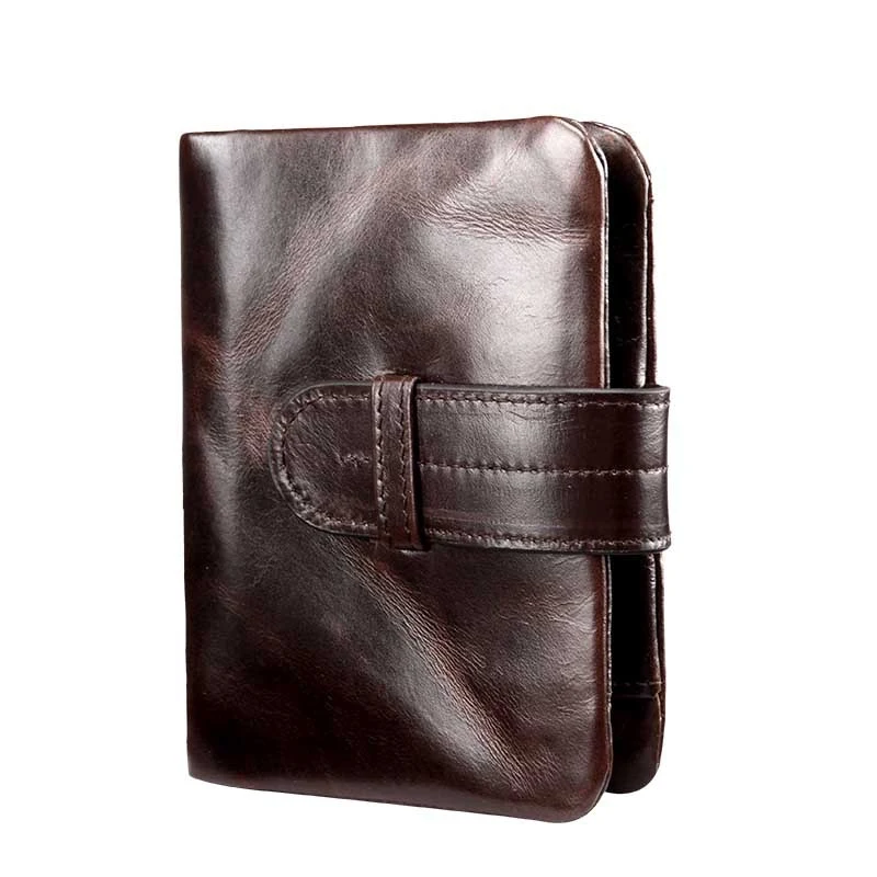 

Vintage Men Wallets Short Genuine Leather Men Wallet Solid Coin Purse Card Holders Coin Pocket Male Bag High Quality Wallet Men