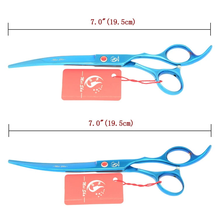 7,0 дюймов Meisha синие ножницы для стрижки домашних животных JP440C ножницы для стрижки собак 6,5 дюймов истончение Обрезка Tesoura инструмент для стрижки волос HB0121