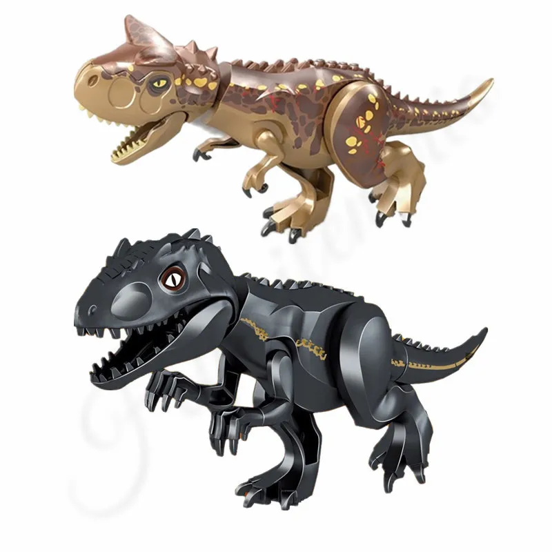 2 шт. мир Юрского периода большой размер Carnotaurus Indominus I Rex велоцираптор Динозавр