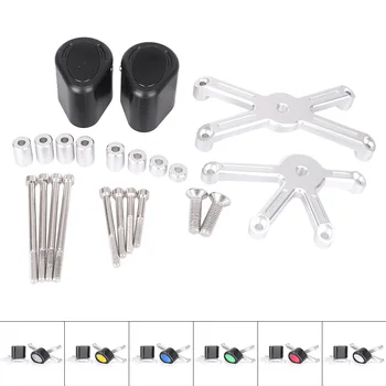 

CNC Motorbikes Frame Slider Crash Pad Protector Guard For Suzuki GSXR600 2006-2010, Aluminum + ABS Plastic