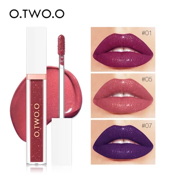 

O.TWO.O moisturizing lip gloss mirror glass lip effect waterproof long lasting shiny glitter diamond starry lip tint OT065