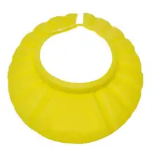 Легкая Защитная крышка для купания Регулируемая безопасная шапочка для душа для детей желтый цвет