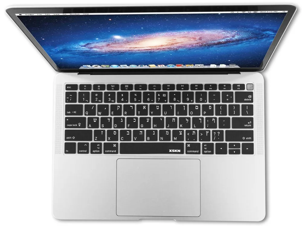 XSKN Иврит Клавиатура чехол для нового MacBook Air 1" с сенсорным ID retina дисплей A1932( выпуск) Мягкий сенсорный ультра тонкий чехол