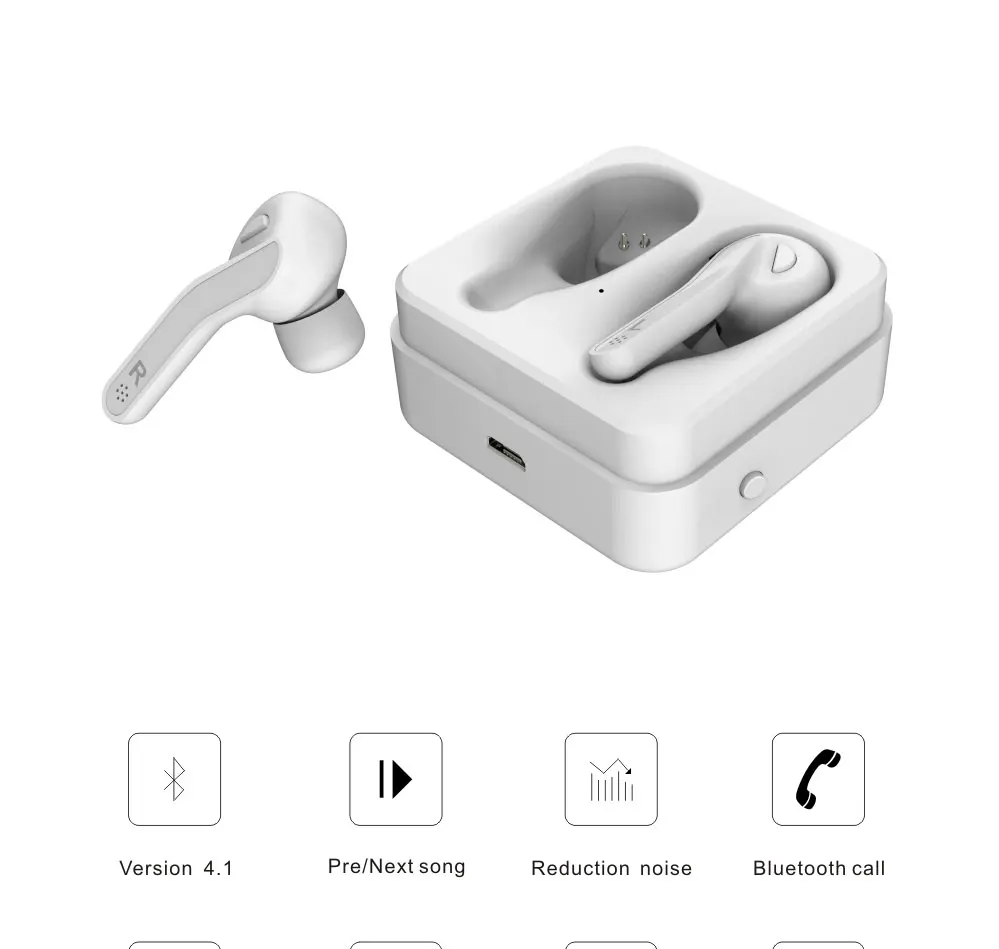 Беспроводная Hi Fi Bluetooth гарнитура T88 TWS стереозвук с 3D звуком для телефона микрофон