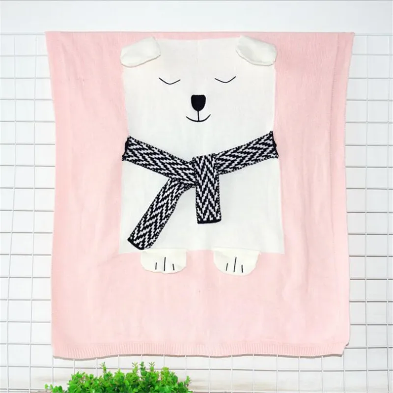 Одеяло детское с рисунком белого медведя 80x100|baby blanket|baby blanket whiteblanket soft |
