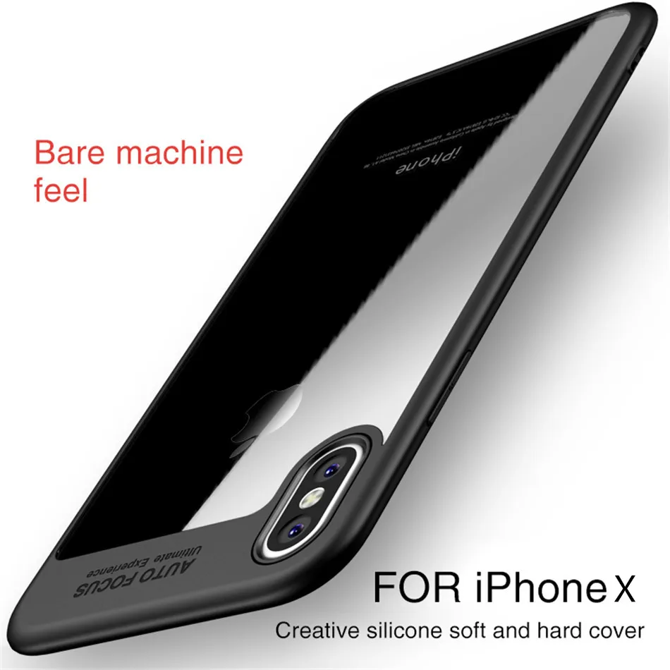 !ACCEZZ Luxury Soft TPU Silicone Phone Case For Iphone X 8 7 6 6S Plus Ultra-thin Clear Transparent Protective Back Cover Shell (7)