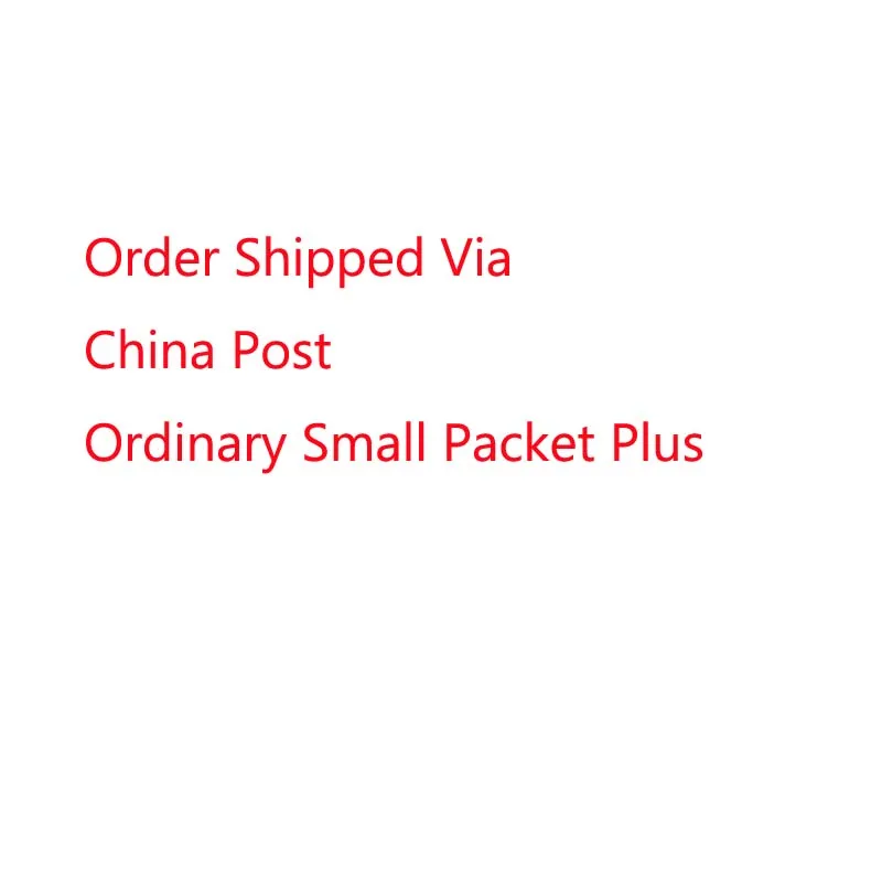 

Order Shipped Via China Post Registered air mail