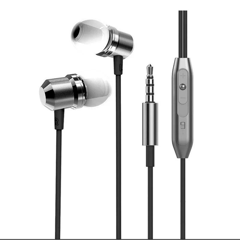 In Ear Headphone 3.5mm Stereo Headset Build in Microphone Volume