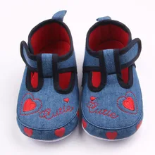 New Arrival Beautiful Heart Pattern Design Hook Loop Prewalker font b Baby b font Girl Casual