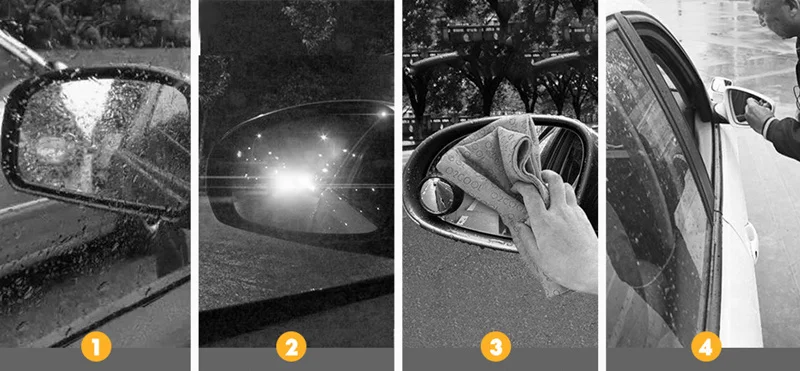 2 шт. Автомобильное зеркало заднего вида Водонепроницаемая и противотуманная пленка для Renault Kangoo DACIA Scenic Megane Sandero Captur Twingo Modus Koleos