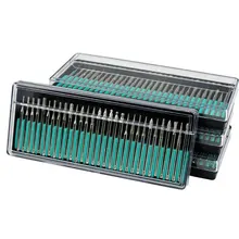 30 шт./BoxTitanium сверло для ногтей Фрезерный резак чистый Электрический маникюр ногтей дрель инструмент салонный файл заусенцев набор