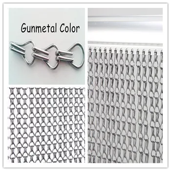 

gunmetal color decorative chain fly curtain