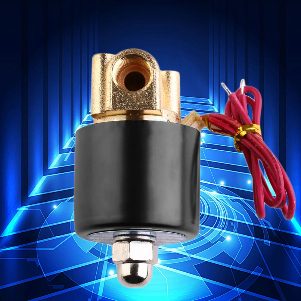 

Super Deal 12V DC 1/4 inch Normally Closed Electric Solenoid Valve N/C for Water Air Gas Diesel 2-Way/Position