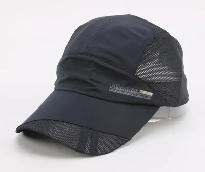 navy blue Женские бейсболки спортивные унисекс летние уличные гольф шляпа спортивный головной убор козырек для бега Кепка - Цвет: navy blue
