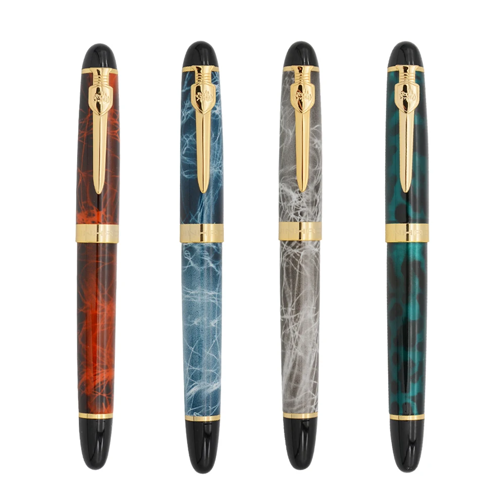 Высокое качество JINHAO X450A перьевая ручка Роскошный Золотой зажим для каллиграфии чернильные ручки для письма 0,5 мм перо школьные офисные принадлежности