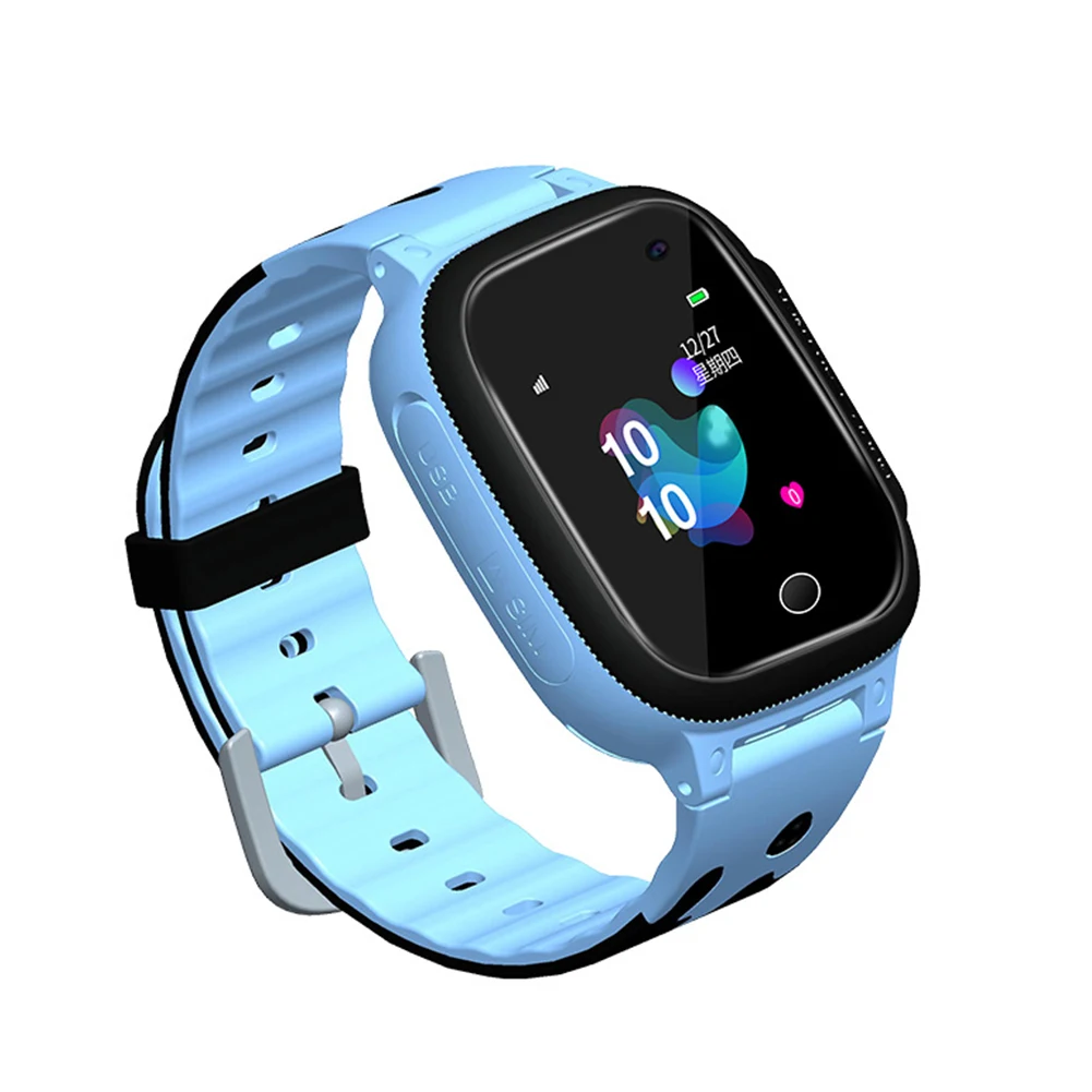 

Realtime Positioning Gift Children Phone Call Anti Lost Voice Chat Camera For Kids Tracker Smart Watch SOS Waterproof Silicone